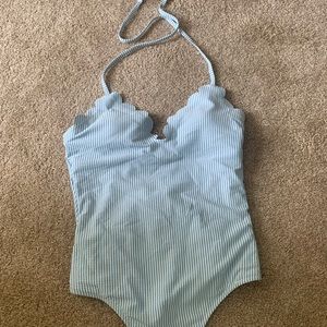 Jessica Simpson seersucker one piece